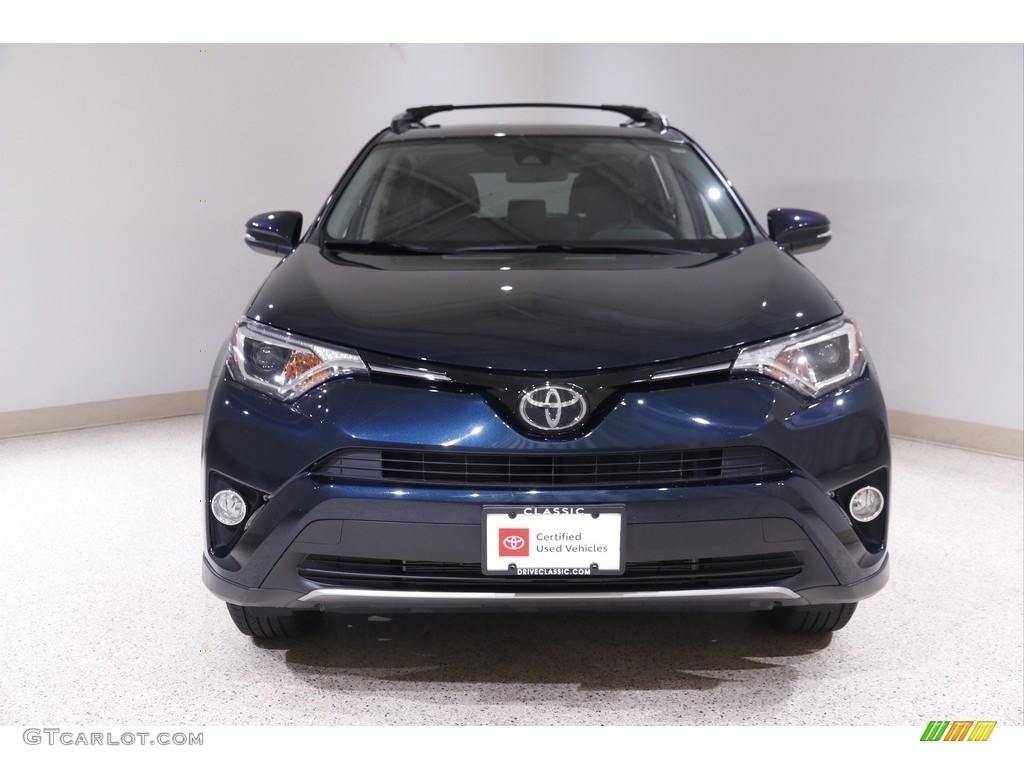 2018 RAV4 XLE - Galactic Aqua Mica / Black photo #2