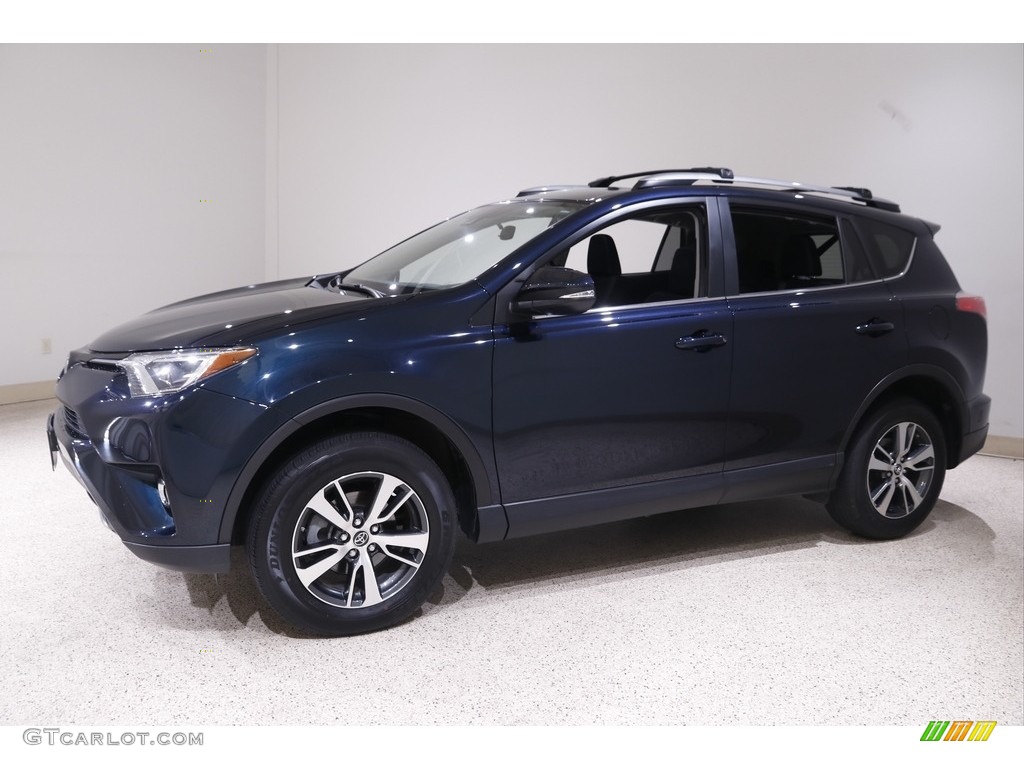 2018 RAV4 XLE - Galactic Aqua Mica / Black photo #3