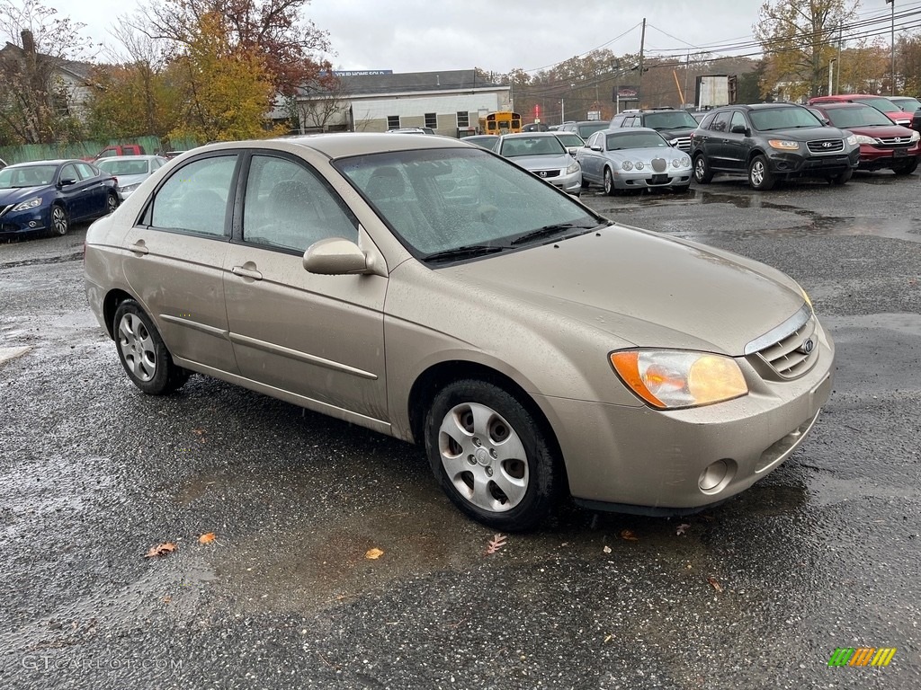 2004 Spectra LX Sedan - Sand Beige / Gray photo #4