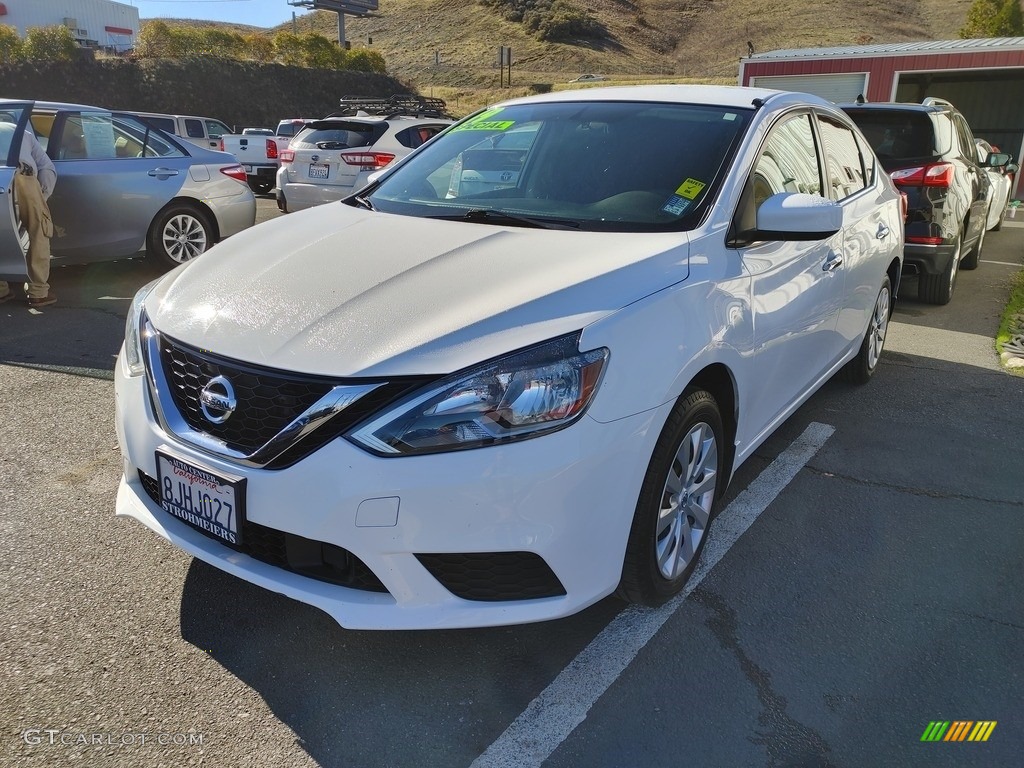 2019 Sentra S - Fresh Powder / Charcoal photo #3