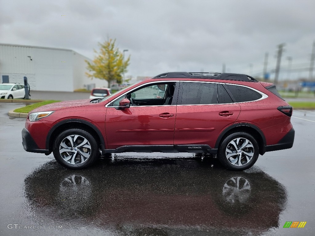 2021 Outback 2.5i Limited - Crimson Red Pearl / Slate Black photo #18