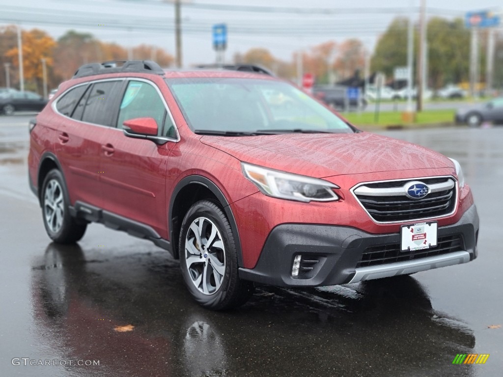 2021 Outback 2.5i Limited - Crimson Red Pearl / Slate Black photo #23