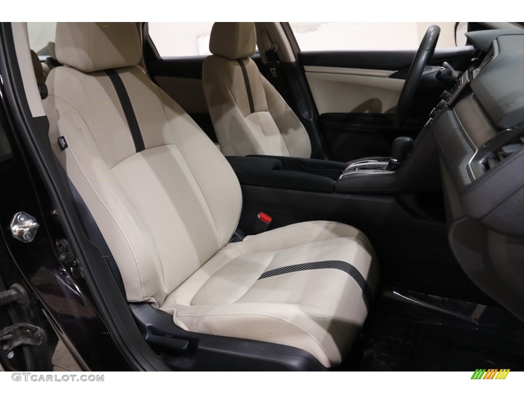 2018 Civic LX Sedan - Burgundy Night Pearl / Ivory photo #13