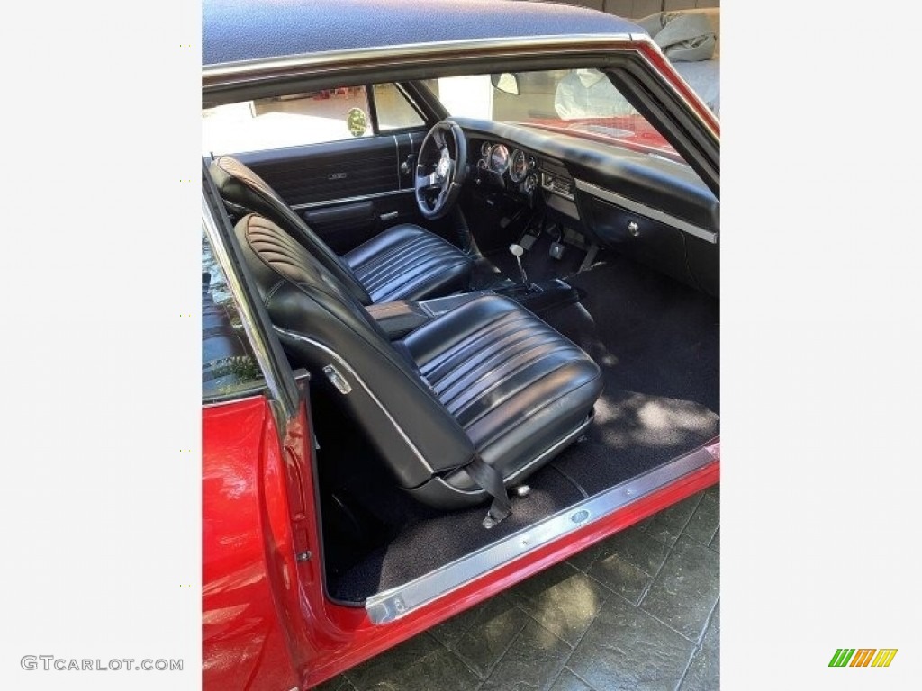 Black Interior 1968 Chevrolet Chevelle SS 396 Sport Coupe Photo #143236343
