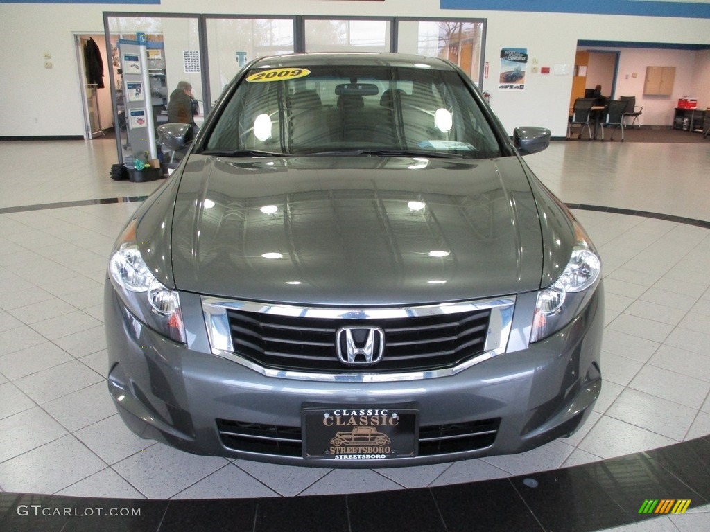 2009 Accord EX Sedan - Polished Metal Metallic / Gray photo #2