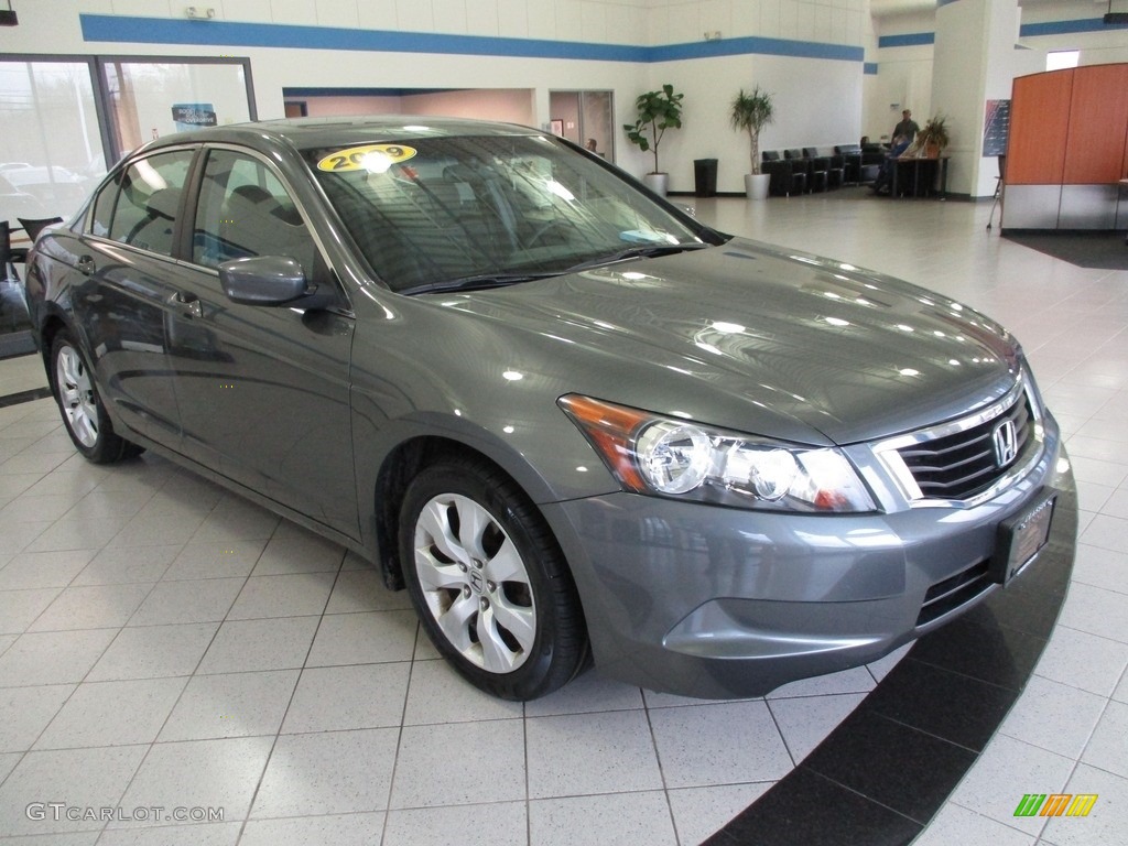 2009 Accord EX Sedan - Polished Metal Metallic / Gray photo #3