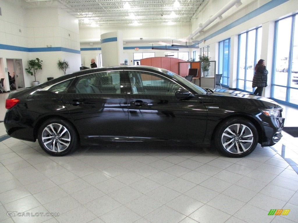 2018 Accord Hybrid Sedan - Crystal Black Pearl / Gray photo #4