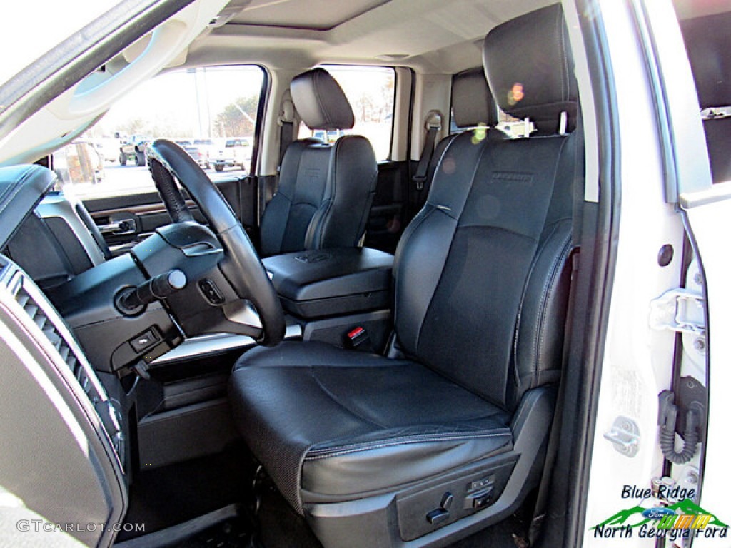 2014 1500 Laramie Quad Cab 4x4 - Bright White / Black photo #11