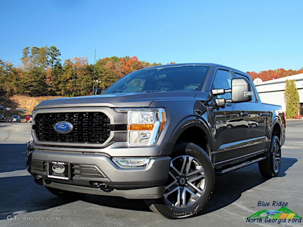 2021 F150 XL SuperCrew 4x4 - Carbonized Gray / Black photo #1