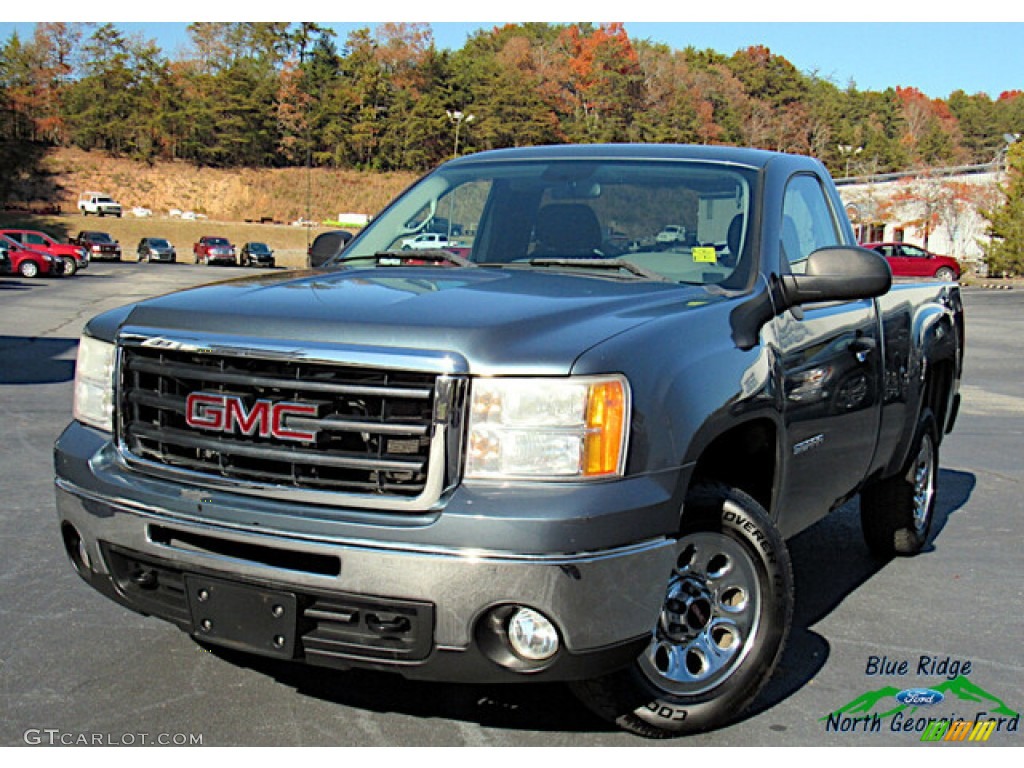 2011 Sierra 1500 Regular Cab - Stealth Gray Metallic / Dark Titanium photo #1