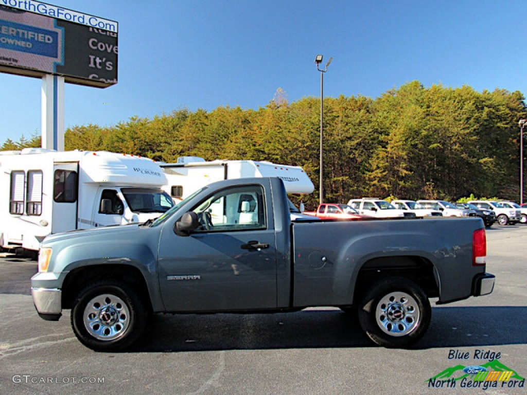 2011 Sierra 1500 Regular Cab - Stealth Gray Metallic / Dark Titanium photo #2