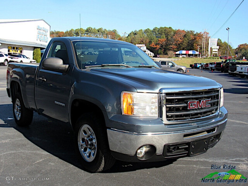 2011 Sierra 1500 Regular Cab - Stealth Gray Metallic / Dark Titanium photo #7
