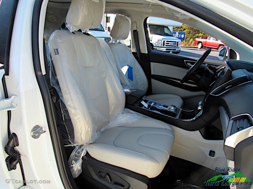2021 Edge Titanium AWD - Star White Metallic Tri-Coat / Medium Soft Ceramic photo #13