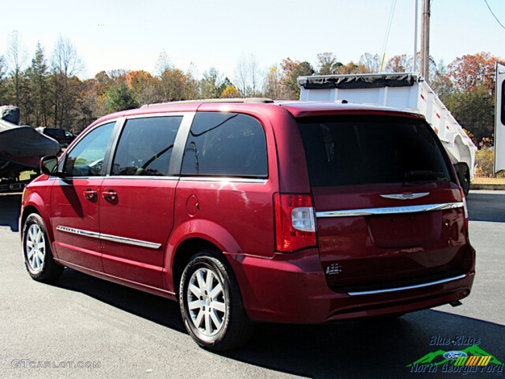 2014 Town & Country Touring - Deep Cherry Red Crystal Pearl / Dark Frost Beige/Medium Frost Beige photo #3
