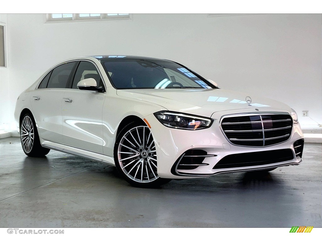 Diamond White Metallic 2022 Mercedes-Benz S 500 4Matic Sedan Exterior Photo #143240822