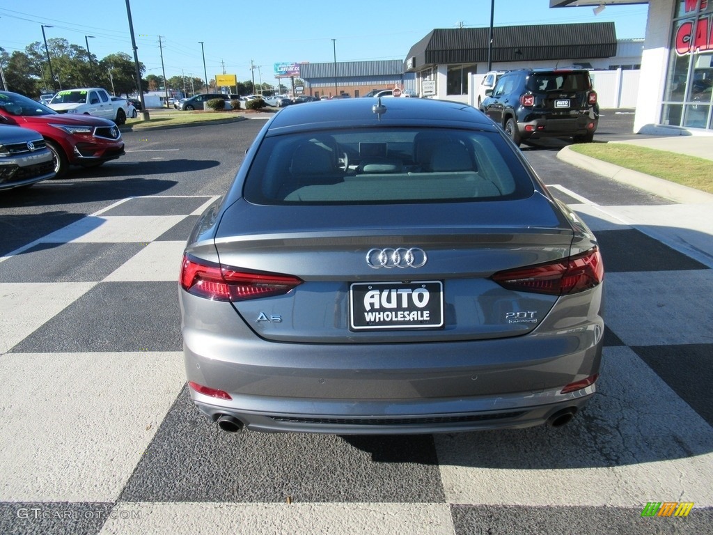 2018 A5 Sportback Prestige quattro - Monsoon Gray Metallic / Rock Gray photo #4