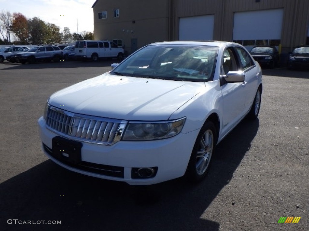 2007 MKZ AWD Sedan - Oxford White / Sand photo #1
