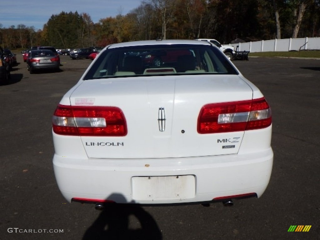 2007 MKZ AWD Sedan - Oxford White / Sand photo #5