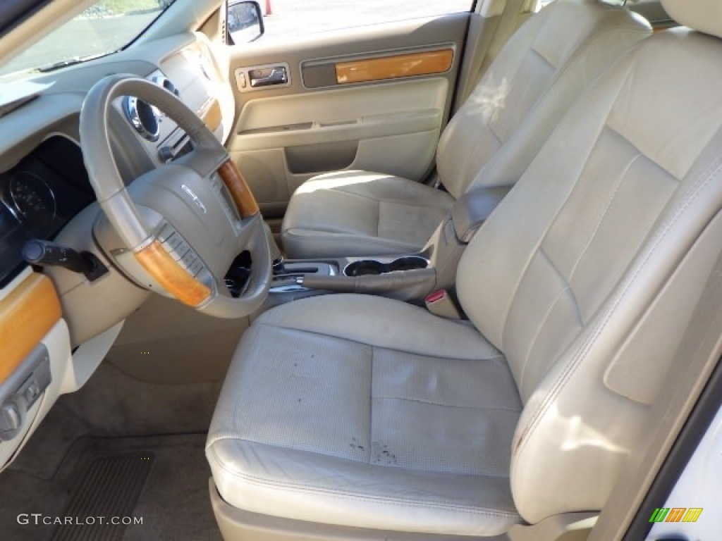 2007 MKZ AWD Sedan - Oxford White / Sand photo #7