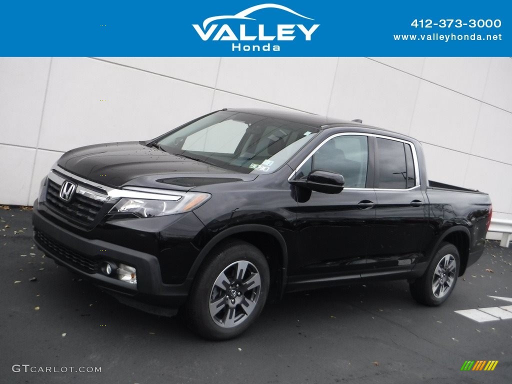 2017 Ridgeline RTL AWD - Crystal Black Pearl / Black photo #1