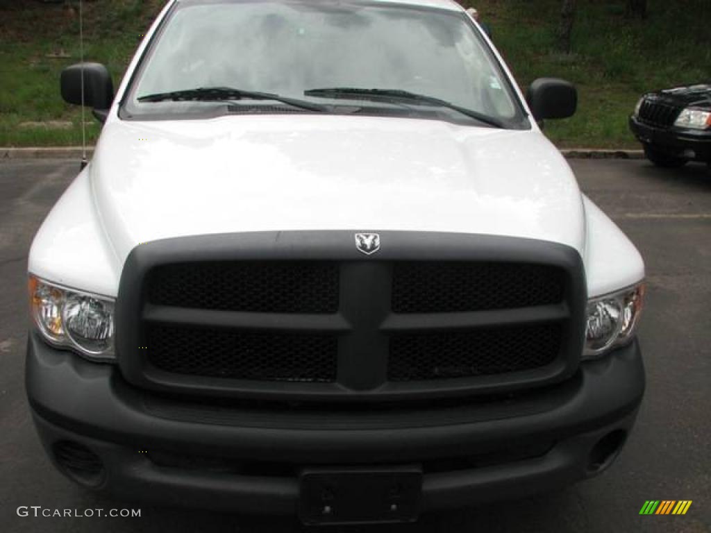 2003 Ram 1500 ST Regular Cab - Bright White / Dark Slate Gray photo #5