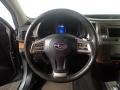 Off Black Leather 2013 Subaru Outback 2.5i Steering Wheel