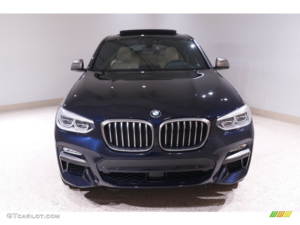 2019 X4 M40i - Carbon Black Metallic / Canberra Beige/Black photo #2