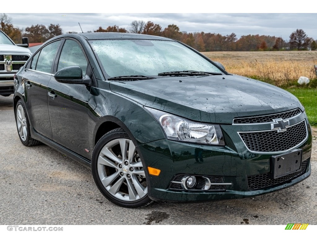 2014 Cruze LTZ - Black Granite Metallic / Jet Black/Brick photo #1