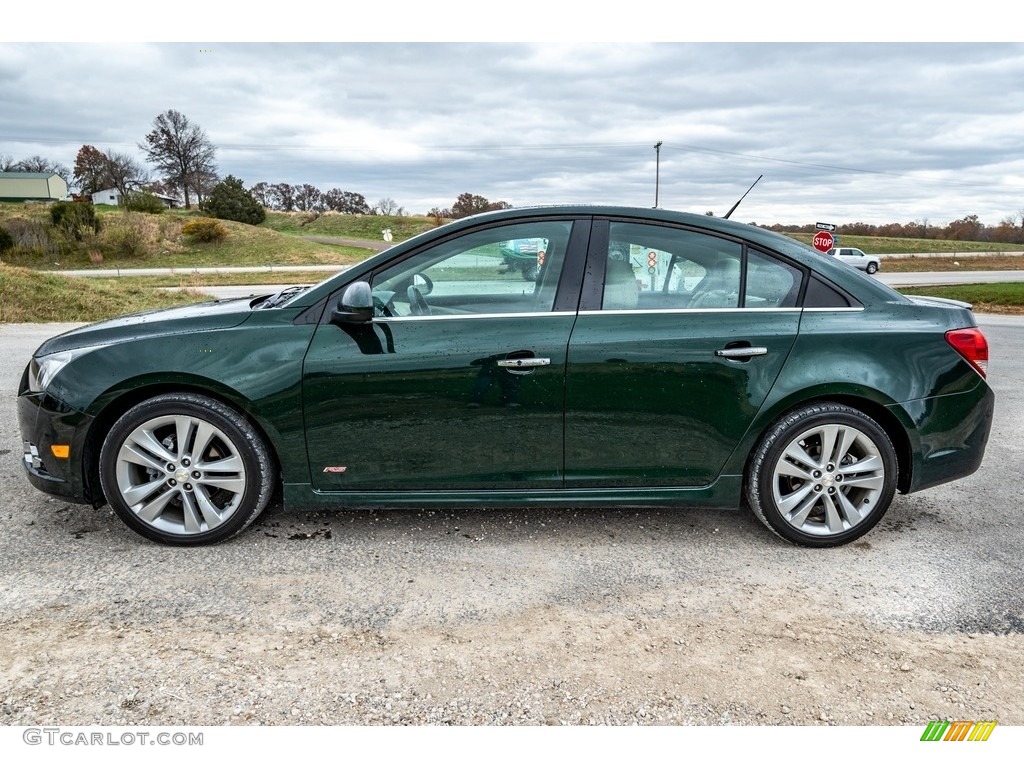 2014 Cruze LTZ - Black Granite Metallic / Jet Black/Brick photo #7