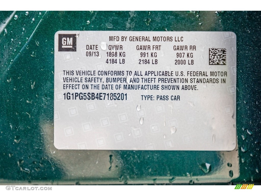 2014 Cruze LTZ - Black Granite Metallic / Jet Black/Brick photo #38