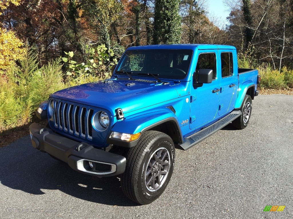2021 Gladiator Overland 4x4 - Hydro Blue Pearl / Black photo #2