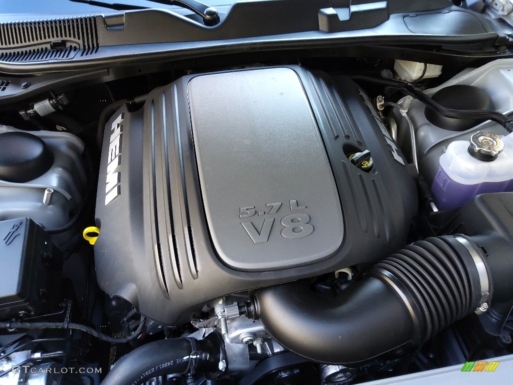 2021 Dodge Challenger R/T 5.7 Liter HEMI OHV-16 Valve VVT MDS V8 Engine Photo #143251478