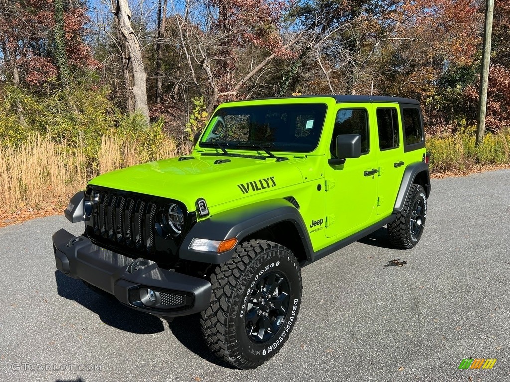 Limited Edition Gecko 2021 Jeep Wrangler Unlimited Willys 4x4 Exterior Photo #143251625