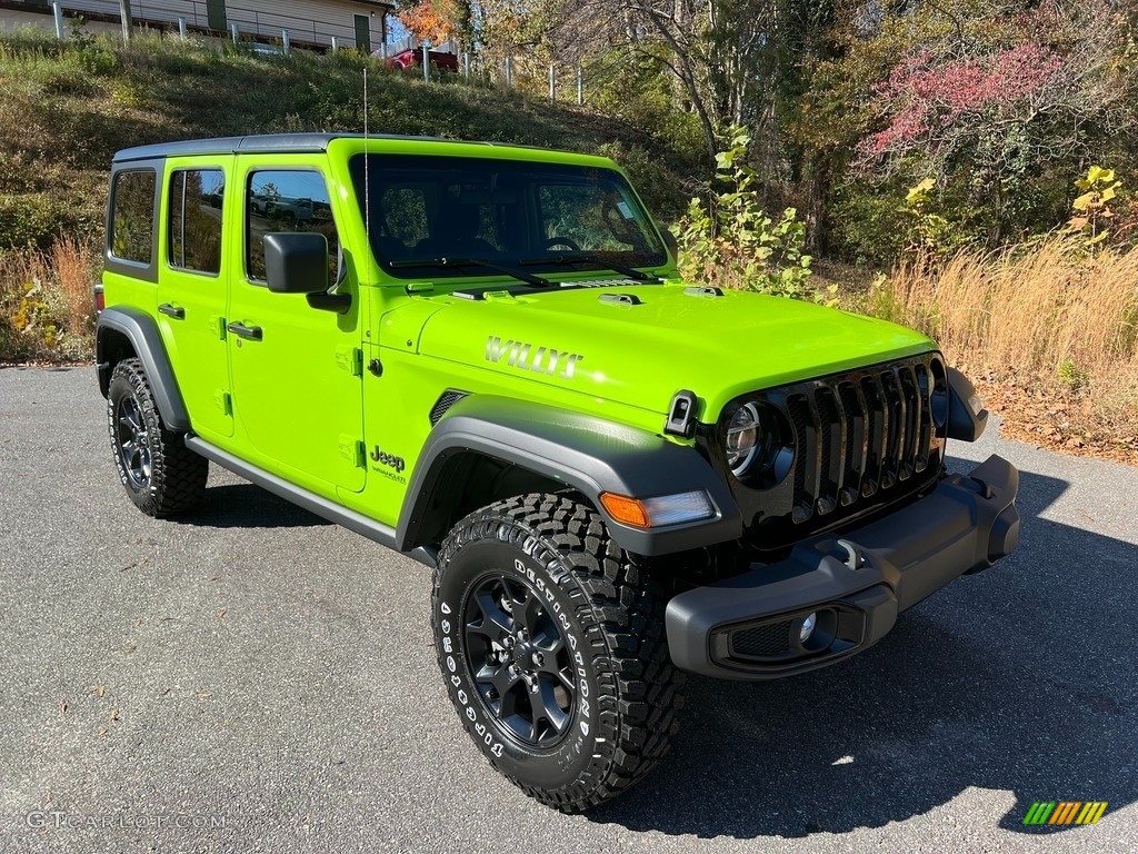 Limited Edition Gecko 2021 Jeep Wrangler Unlimited Willys 4x4 Exterior Photo #143251679