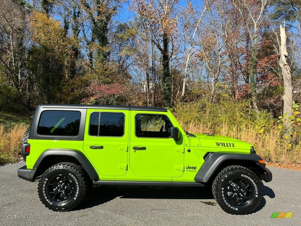 Limited Edition Gecko 2021 Jeep Wrangler Unlimited Willys 4x4 Exterior Photo #143251700