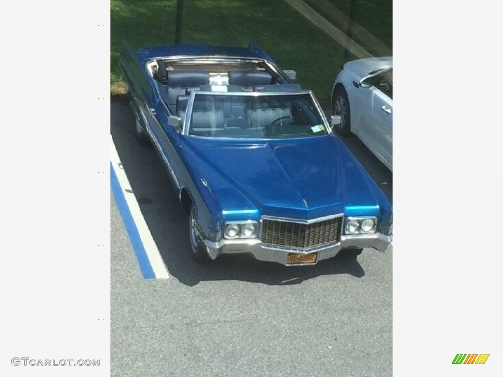 Corinthian Blue Metallic 1970 Cadillac DeVille Convertible Exterior Photo #143251931