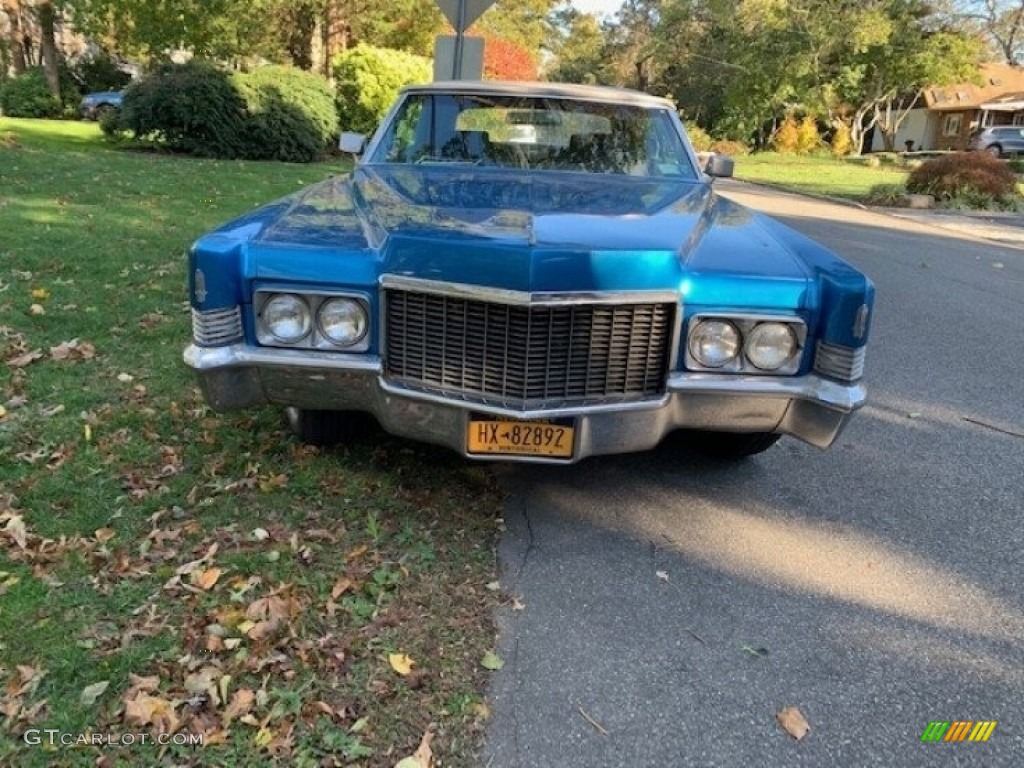 Corinthian Blue Metallic 1970 Cadillac DeVille Convertible Exterior Photo #143252024