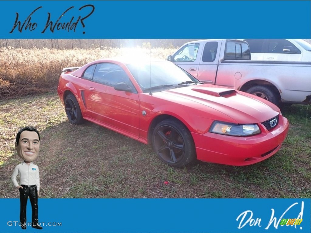 2004 Mustang V6 Coupe - Torch Red / Dark Charcoal photo #1