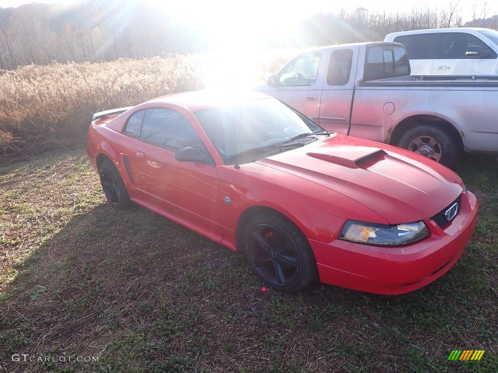 2004 Mustang V6 Coupe - Torch Red / Dark Charcoal photo #2