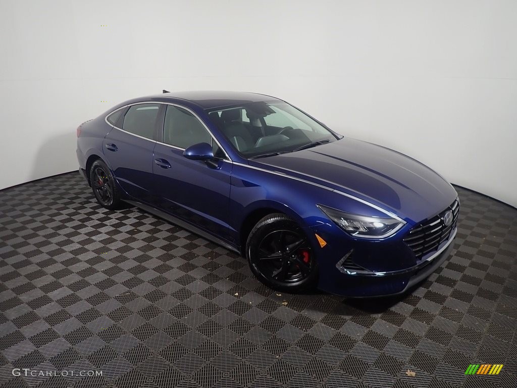 2020 Sonata SE - Stormy Sea / Black photo #3