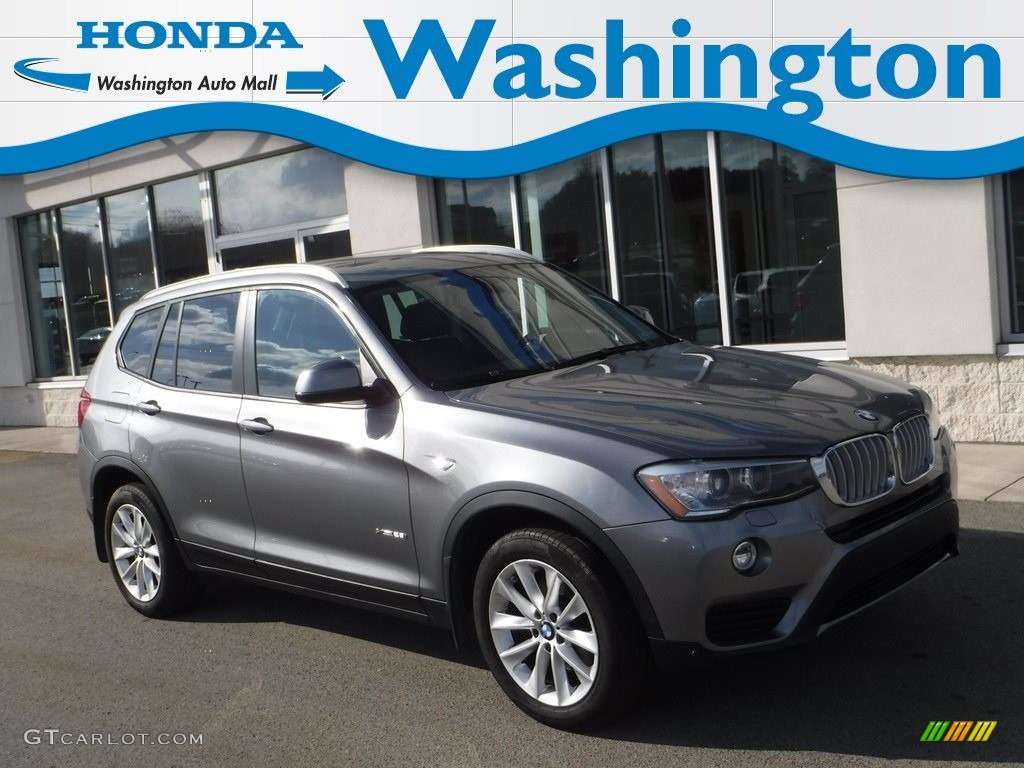 2015 X3 xDrive28i - Space Grey Metallic / Black photo #1
