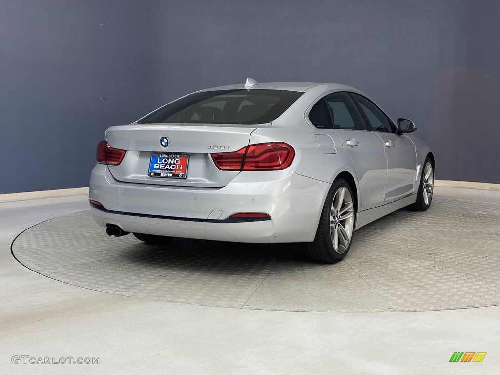 2019 4 Series 430i Gran Coupe - Glacier Silver Metallic / Black photo #5