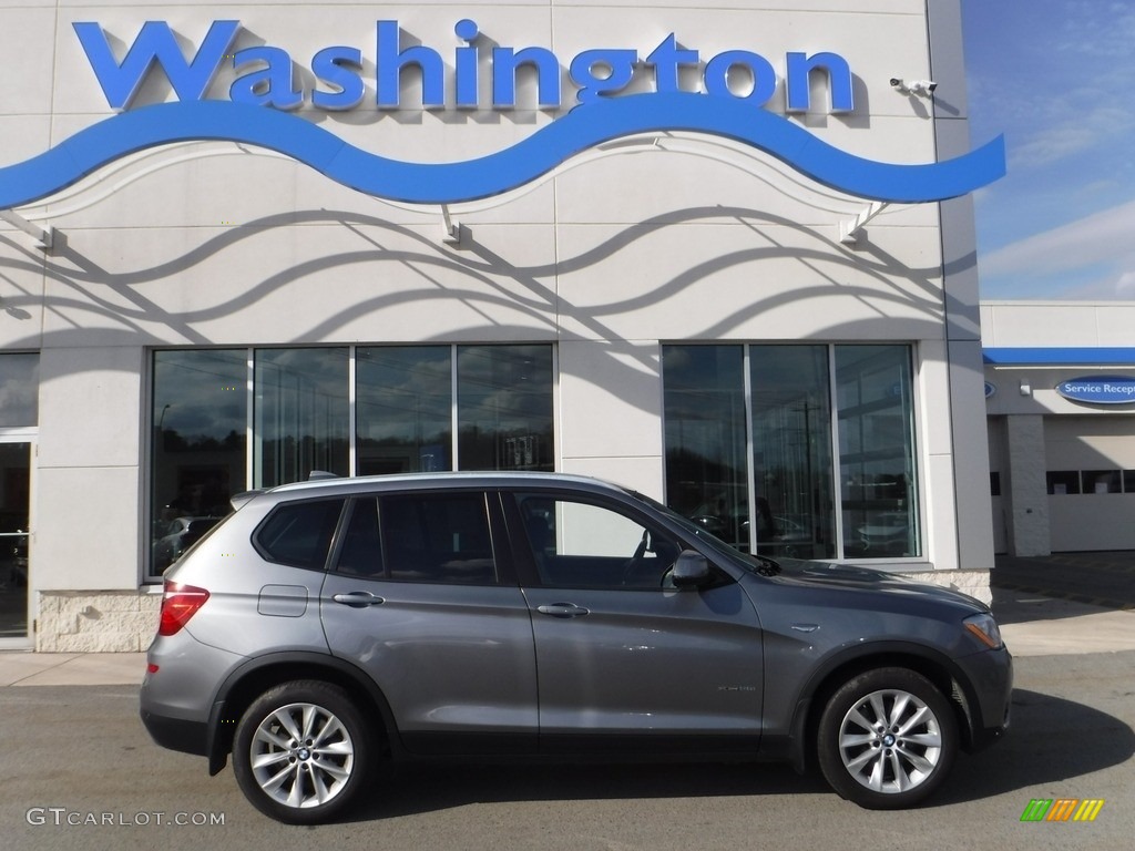 2015 X3 xDrive28i - Space Grey Metallic / Black photo #2