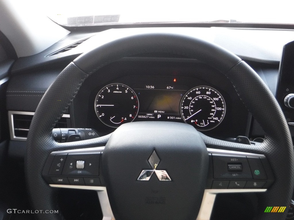 2022 Mitsubishi Outlander SE S-AWC Black Steering Wheel Photo #143261071