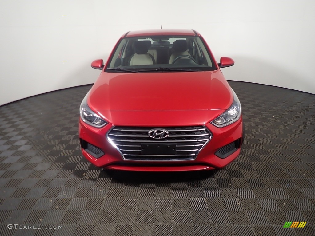 2020 Accent SE - Pomegranate Red / Beige photo #5
