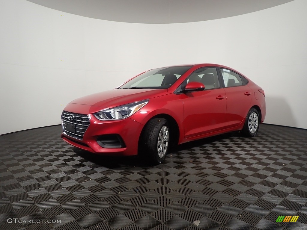 2020 Accent SE - Pomegranate Red / Beige photo #8