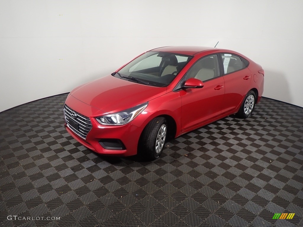 2020 Accent SE - Pomegranate Red / Beige photo #9