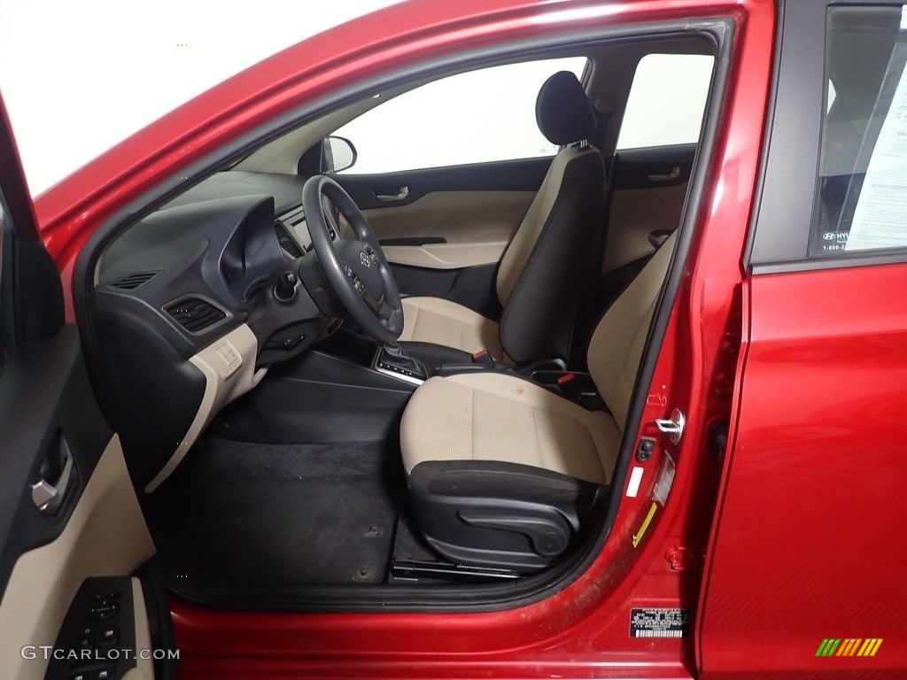 2020 Accent SE - Pomegranate Red / Beige photo #22