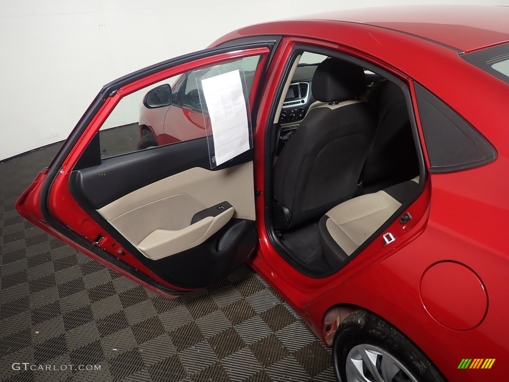 2020 Accent SE - Pomegranate Red / Beige photo #33