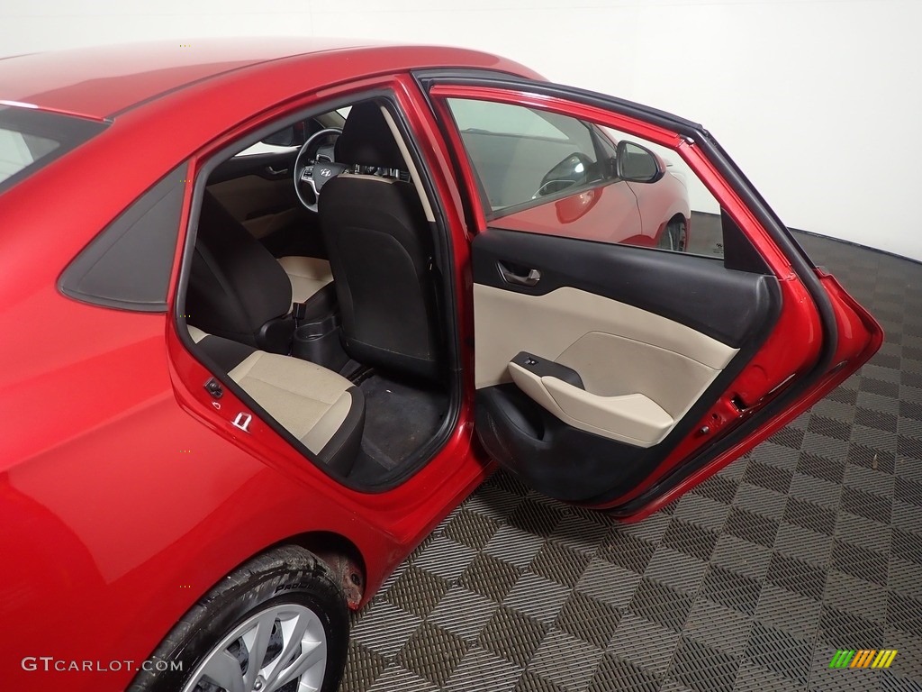 2020 Accent SE - Pomegranate Red / Beige photo #35